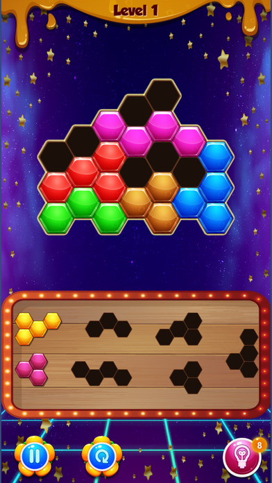 Hexa Gems Fit Blocks Puzzle screenshot 3
