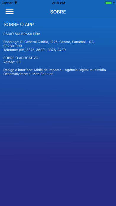Rádio Sul Brasileira screenshot 4