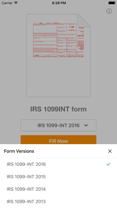 1099INT Form screenshot 2