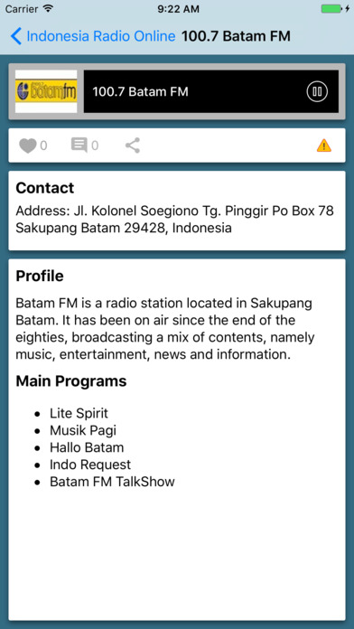 Indonesia Radio Online screenshot 2