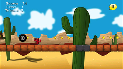 A Fast wheel in the desert:   Dodge obstacles screenshot 2