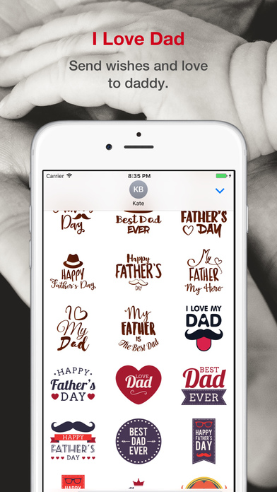 Father's Day Stickers Pack screenshot 2