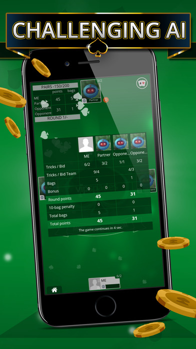 Spades Offline - Single Player screenshot 3
