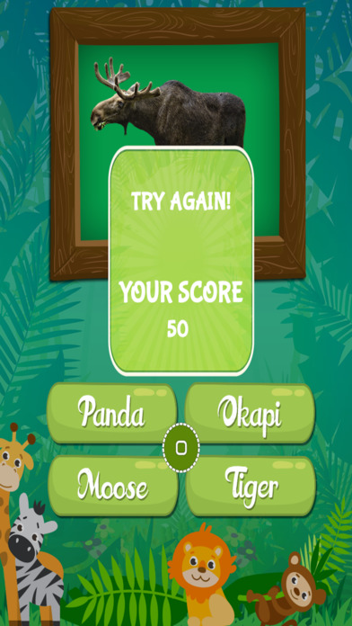 Wild Animal Quiz Kids Game screenshot 3