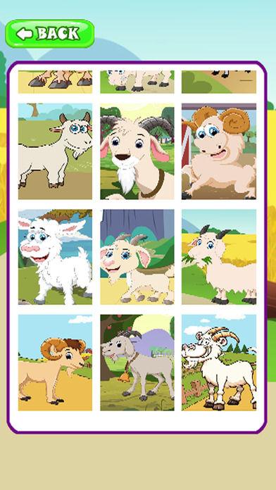 Free Kids Games Goat Jigsaw Puzzles Version screenshot 2