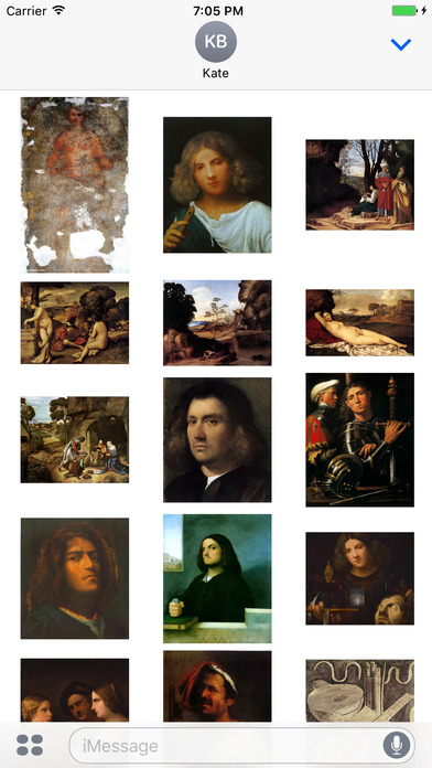 Giorgione Artworks Stickers screenshot 2