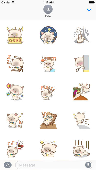 Lovely Cat Stickers Pack screenshot 2