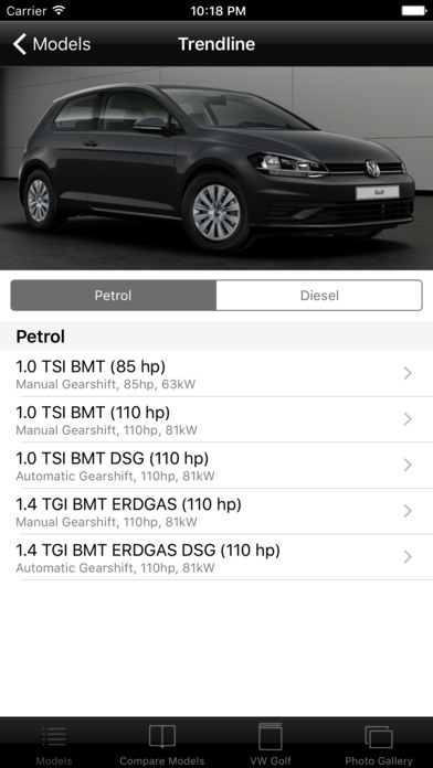 Specs for VW Golf VII facelift 2016 edition screenshot 2