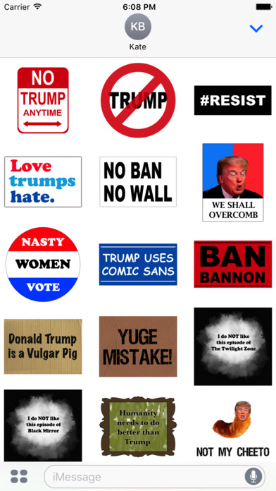 Trump Protest Stickers screenshot 2