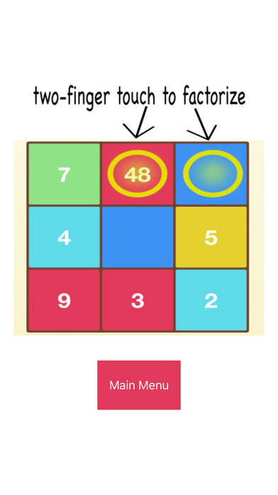 4624 - multiplication puzzle game screenshot 3