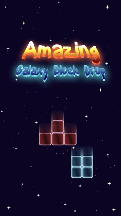 Amazing Galaxy Block Drop - brain skill game screenshot 2