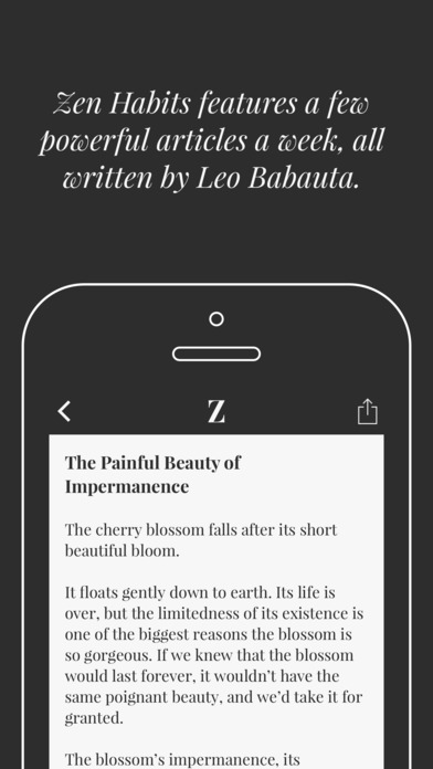 Zen Habits by Leo Babauta screenshot 3