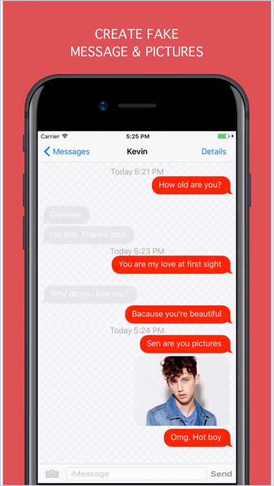 Fake Message - Create Fake Text Message to PRANK screenshot 2