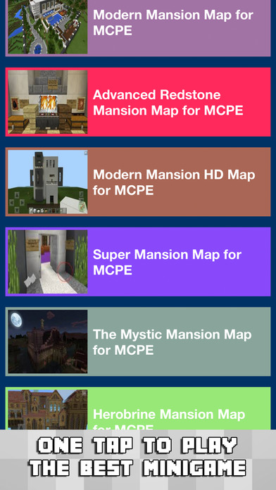 MANSION MCPE MAPS FOR MINECRAFT PE GAMES screenshot 2