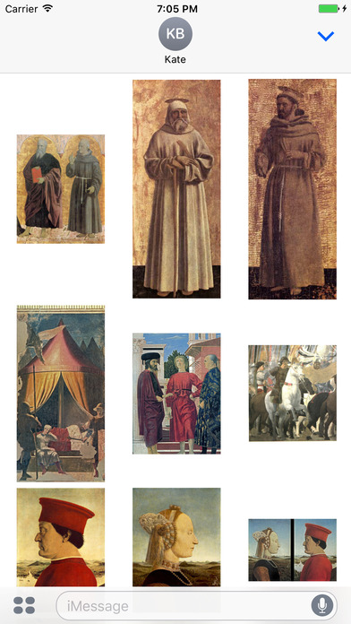 Piero Della Francesca Artworks Stickers screenshot 3