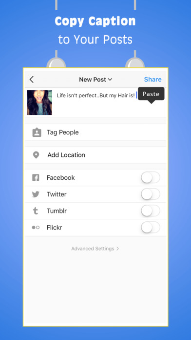 Captions for Instagram - Add Comments on Posts screenshot 4