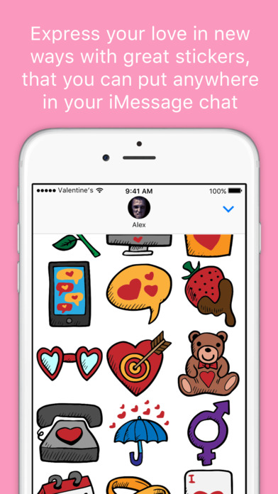 Valentine's Day stickers - Love Valentines 2017 screenshot 4