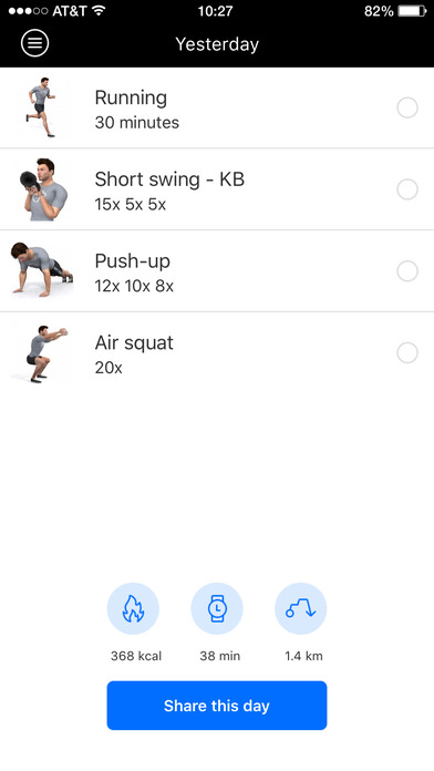 Created New Fitness App screenshot 2