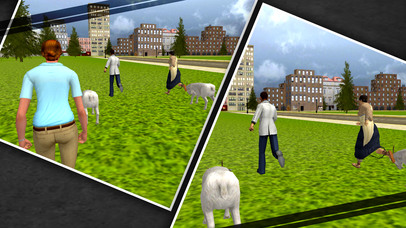 Mountain Goat Madness-Crazy goat in town screenshot 2