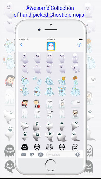 GhostieMoji - Cute Ghost Emojis Keyboard screenshot 3