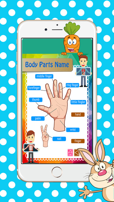 Reading Body Parts Name English Picture Vocabulary screenshot 2