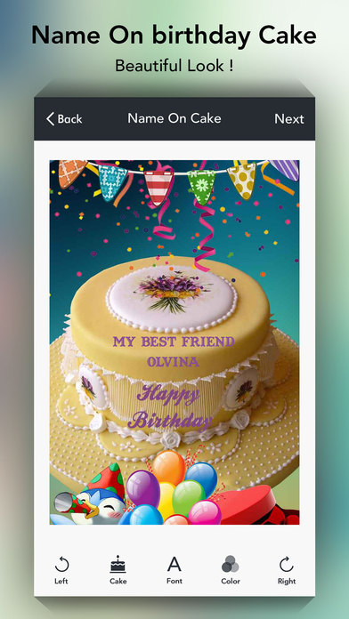 Name on Cake - Birthday Cakes screenshot 2