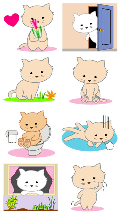 Sad Kitten > Stickers! screenshot 4