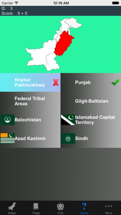 Pakistan State Maps Flags and Capitals screenshot 4