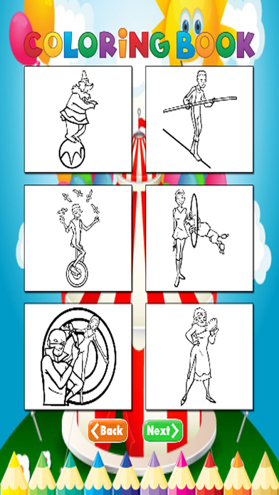Circus Coloring Book - Activities for Kid screenshot 2
