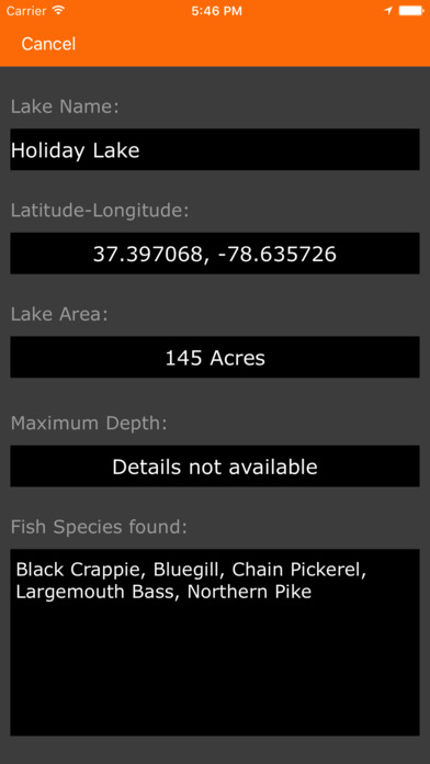 Virginia – Fishing Lakes screenshot 2