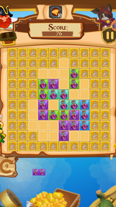 Block Puzzle for 1010 tiles: pirates of tortuga screenshot 2