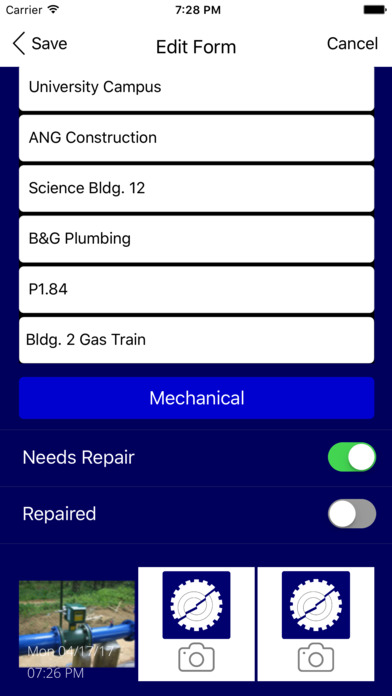 Mechanical Report App screenshot 3