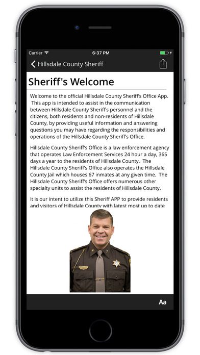 Hillsdale County Sheriff screenshot 2