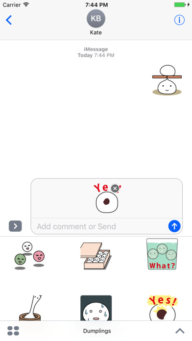 Dumplings Emoji Animated Stickers screenshot 4