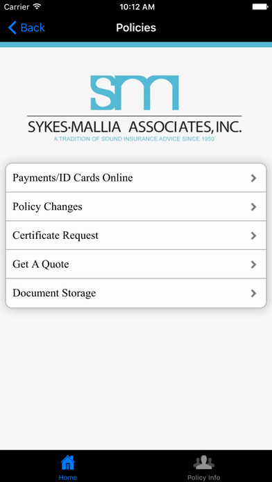 Sykes Mallia Associates Insurance screenshot 2