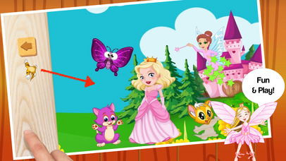 Fairy Princess Puzzle Learning Activity for Girls screenshot 2