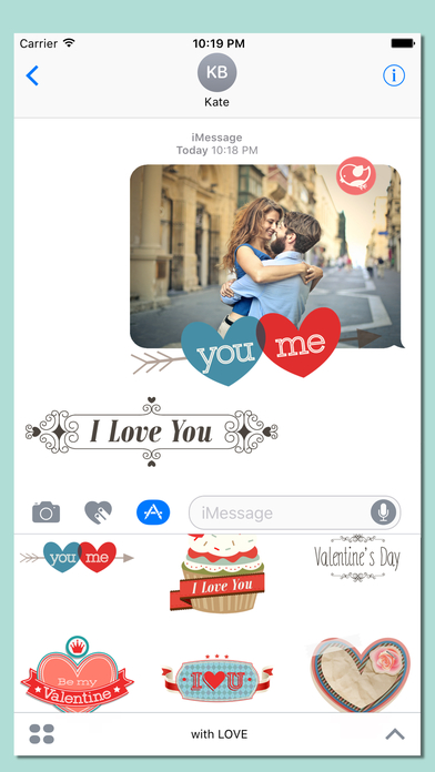 with LOVE - Valentine Stickers screenshot 2