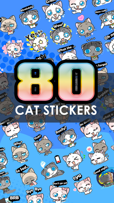 Meow Chat Collection Sticker Keyboard By ChatStick screenshot 3