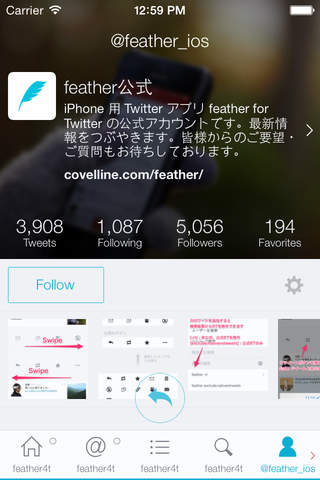feather for Twitter screenshot 4