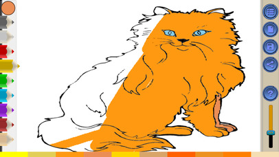 Cat Coloring Book Page - Free for Kid Games HD screenshot 2