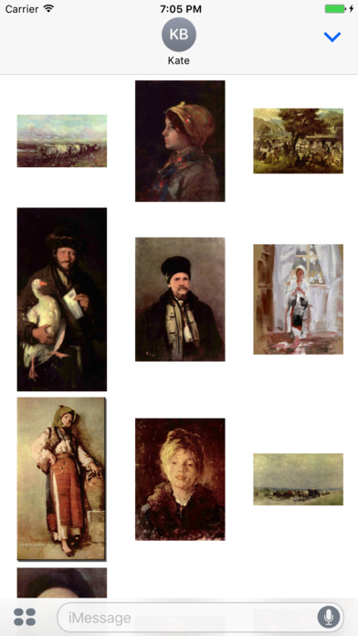 Nicolae Grigorescu Artworks Stickers screenshot 3