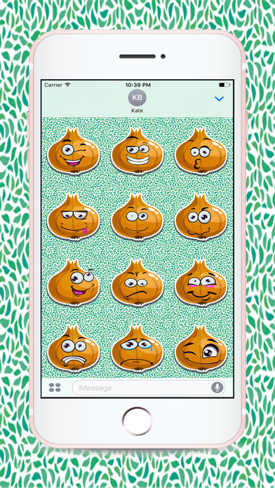Animated Cute Onion Stickers for Messaging screenshot 2