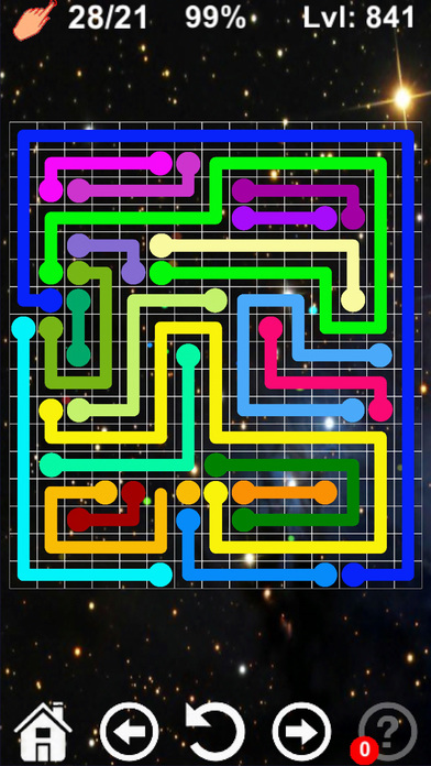 Connect colored lines - puzzle screenshot 4