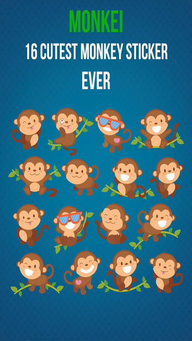 Mokei - Best Monkey Stickers 2017 screenshot 2