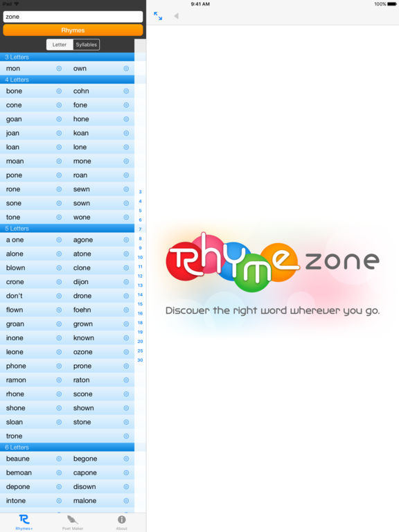 RhymeZone on the App Store