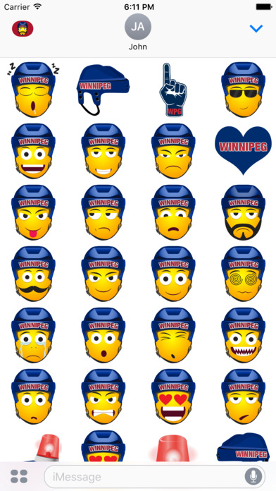 Winnipeg Hockey Stickers & Emojis screenshot 4