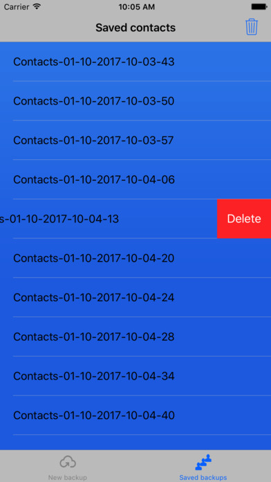 Contacts backup - easily backup & restore contacts screenshot 3