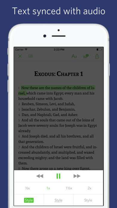 Read-along Bible screenshot 2