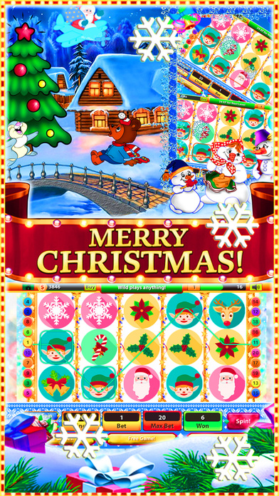 City filled with lights flashing: Merry Christmas screenshot 4