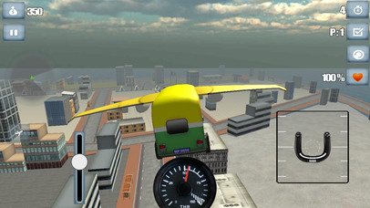 Flying Tuk Tuk Auto Ricshaw Race screenshot 3